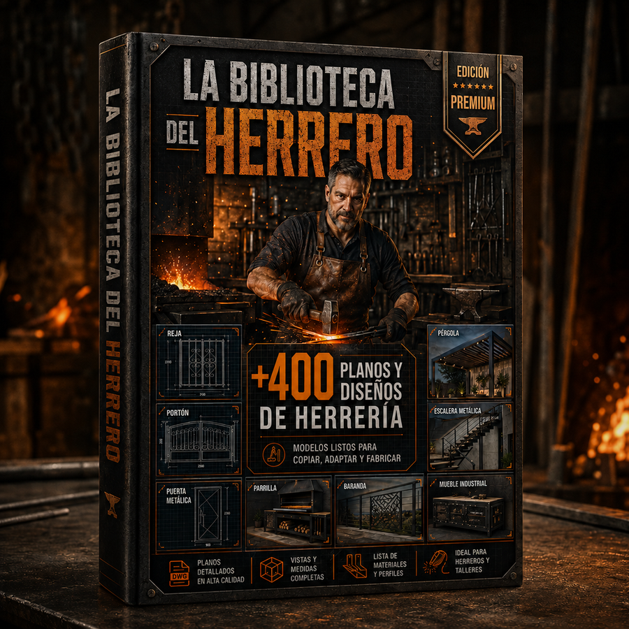 LA BIBLIOTECA DEL HERRERO: +400 planos y diseños de herreria